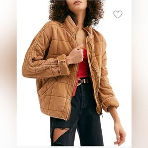 NWT - FREE PEOPLE,Dolman Quilted Knit Jacket.